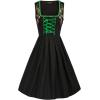image:imageScarlet Darkness Oktoberfest Costumes for Women 3 Pcs Bavarian Dirndl DressesGreen