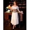 image:imageScarlet Darkness Puff Sleeve Dress for Women Renaissance Cottagecore Dress Ruffle Tiered Boho Midi Summer Dresses