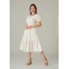 image:imageScarlet Darkness Puff Sleeve Dress for Women Renaissance Cottagecore Dress Ruffle Tiered Boho Midi Summer Dresses