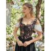 image:imageScarlet Darkness Women Renaissance Corset Pirate Bustier Top Bodice BodyshaperMidnight Floral