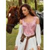 image:imageScarlet Darkness Women Renaissance Corset Pirate Bustier Top Bodice BodyshaperPink Rose