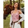 image:imageScarlet Darkness Women Renaissance Corset Pirate Bustier Top Bodice BodyshaperPink Rose