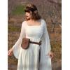 image:imageScarlet Darkness Women Renaissance Costume Bell Sleeve Off Shoulder Maxi Medieval Dress White S
