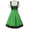image:imageScarlet Darkness Oktoberfest Costumes for Women 3 Pcs Bavarian Dirndl DressesGreen