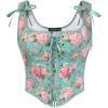 image:imageScarlet Darkness Women Renaissance Corset Pirate Bustier Top Bodice BodyshaperBlue Pink Floral