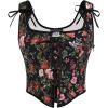 image:imageScarlet Darkness Women Renaissance Corset Pirate Bustier Top Bodice BodyshaperMidnight Floral