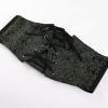 image:imageScarlet Darkness Renaissance Corset Belt for Women Laceup Front Wide Waist Belt Goth Pirate Costume AccessoriesArmy Green Scroll