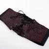 image:imageScarlet Darkness Renaissance Corset Belt for Women Laceup Front Wide Waist Belt Goth Pirate Costume AccessoriesDark Wine Scroll