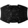 image:imageScarlet Darkness Renaissance Corset Belt for Women Laceup Front Wide Waist Belt Goth Pirate Costume AccessoriesBlack Scroll