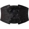 image:imageScarlet Darkness Renaissance Corset Belt for Women Laceup Front Wide Waist Belt Goth Pirate Costume AccessoriesDark Brown Scroll