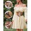 image:imageScarlet Darkness Corset Belt for Women Floral Lace Up Boned Underbust Corset Waist BeltsBaroque Floral
