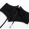image:imageScarlet Darkness Corset Belt for Women Floral Lace Up Boned Underbust Corset Waist BeltsBlack