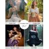 image:imageScarlet Darkness Corset Belt for Women Floral Lace Up Boned Underbust Corset Waist BeltsBlue Rose