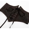 image:imageScarlet Darkness Corset Belt for Women Floral Lace Up Boned Underbust Corset Waist BeltsDark Brown