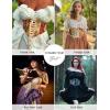 image:imageScarlet Darkness Corset Belt for Women Floral Lace Up Boned Underbust Corset Waist BeltsFloral Green Bird