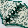 image:imageScarlet Darkness Corset Belt for Women Floral Lace Up Boned Underbust Corset Waist BeltsLush Fern