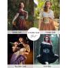 image:imageScarlet Darkness Corset Belt for Women Floral Lace Up Boned Underbust Corset Waist BeltsMidnight Garden