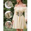 image:imageScarlet Darkness Corset Belt for Women Floral Lace Up Boned Underbust Corset Waist BeltsRose Garden