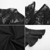 image:imageScarlet Darkness Gothic Dresses for Women Lace Neckline Vintage Party Dress