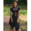 image:imageScarlet Darkness Gothic Dresses for Women Lace Neckline Vintage Party Dress