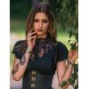 image:imageScarlet Darkness Gothic Dresses for Women Lace Neckline Vintage Party Dress