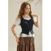 image:imageScarlet Darkness Renaissance Vest for Women Lace Up Medieval Vest Pirate Costume