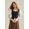image:imageScarlet Darkness Renaissance Vest for Women Lace Up Medieval Vest Pirate Costume