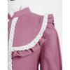 image:imageScarlet Darkness Girls Dresses Long Sleeve Casual High Neck Girl Dress Children Kids Ruffle Trim Outfits Pale Pink 8Y