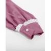 image:imageScarlet Darkness Girls Dresses Long Sleeve Casual High Neck Girl Dress Children Kids Ruffle Trim Outfits Pale Pink 8Y
