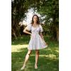 image:imageScarlet Darkness Off The Shoulder Summer Dress for Women Floral Puff Sleeve Milkmaid Dress White Purple Floral S