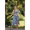 image:imageSCARLET DARKNESS Renaissance Corset Dress for Women Off Shoulder Flowy Sundress Wedding Guest Chiffon DressesGray Blue