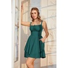 image:imageScarlet Darkness Corset Mini Dress for Women Teens 2026 Summer Ruffle Sundress Graduation Homecoming DressesBlue Green