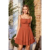 image:imageScarlet Darkness Corset Mini Dress for Women Teens 2026 Summer Ruffle Sundress Graduation Homecoming DressesCoral
