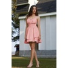 image:imageScarlet Darkness Corset Mini Dress for Women Teens 2026 Summer Ruffle Sundress Graduation Homecoming DressesCoral Pink