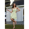 image:imageScarlet Darkness Corset Mini Dress for Women Teens 2026 Summer Ruffle Sundress Graduation Homecoming DressesGrass Green