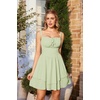 image:imageScarlet Darkness Corset Mini Dress for Women Teens 2026 Summer Ruffle Sundress Graduation Homecoming DressesGrass Green