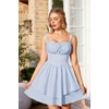 image:imageScarlet Darkness Corset Mini Dress for Women Teens 2026 Summer Ruffle Sundress Graduation Homecoming DressesPale Blue