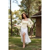 image:imageScarlet Darkness Long Sleeve Tops for Women Square Neck Shirts Fitted Fall Blouse Going Out Tees Beige XXL