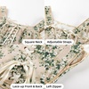 image:imageScarlet Darkness Renaissance Corset Top for Women Medieval Boned Floral Overbust Corsets Pirate Fairy Costume Size 618Beige Green Floral