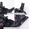 image:imageScarlet Darkness Renaissance Corset Top for Women Medieval Boned Floral Overbust Corsets Pirate Fairy Costume Size 618Black Purple Floral