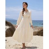image:imageScarlet Darkness Renaissance Dress Women Medieval Long Sleeve Witch Costume for Halloween Apricot L