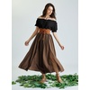 image:imageScarlet Darkness Renaissance Shirt Women Summer Off Shoulder Short Sleeve Peasant TopsBlack