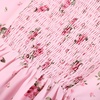 image:imageScarlet Darkness Womens Floral Midi Dress Corset Sundresses 2026 Summer Spring Vacation Milkmaid DressesLight Pink Floral