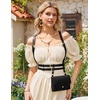 image:imageSCARLET DARKNESS Renaissance Belt Pouch Women Halloween Pirate Accessories Medieval Viking Leather Bag BlackBlack