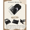 image:imageSCARLET DARKNESS Renaissance Belt Pouch Women Halloween Pirate Accessories Medieval Viking Leather Bag BlackBlack