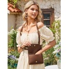 image:imageSCARLET DARKNESS Renaissance Belt Pouch Women Halloween Pirate Accessories Medieval Viking Leather Bag BlackLight Brown