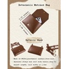 image:imageSCARLET DARKNESS Renaissance Belt Pouch Women Halloween Pirate Accessories Medieval Viking Leather Bag BlackLight Brown