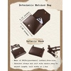 image:imageSCARLET DARKNESS Renaissance Belt Pouch Women Halloween Pirate Accessories Medieval Viking Leather Bag BlackSepia