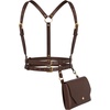 image:imageSCARLET DARKNESS Renaissance Belt Pouch Women Halloween Pirate Accessories Medieval Viking Leather Bag BlackSepia