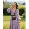 image:imageSCARLET DARKNESS Renaissance Belt Pouch Women Halloween Pirate Accessories Medieval Viking Leather Bag BlackSepia